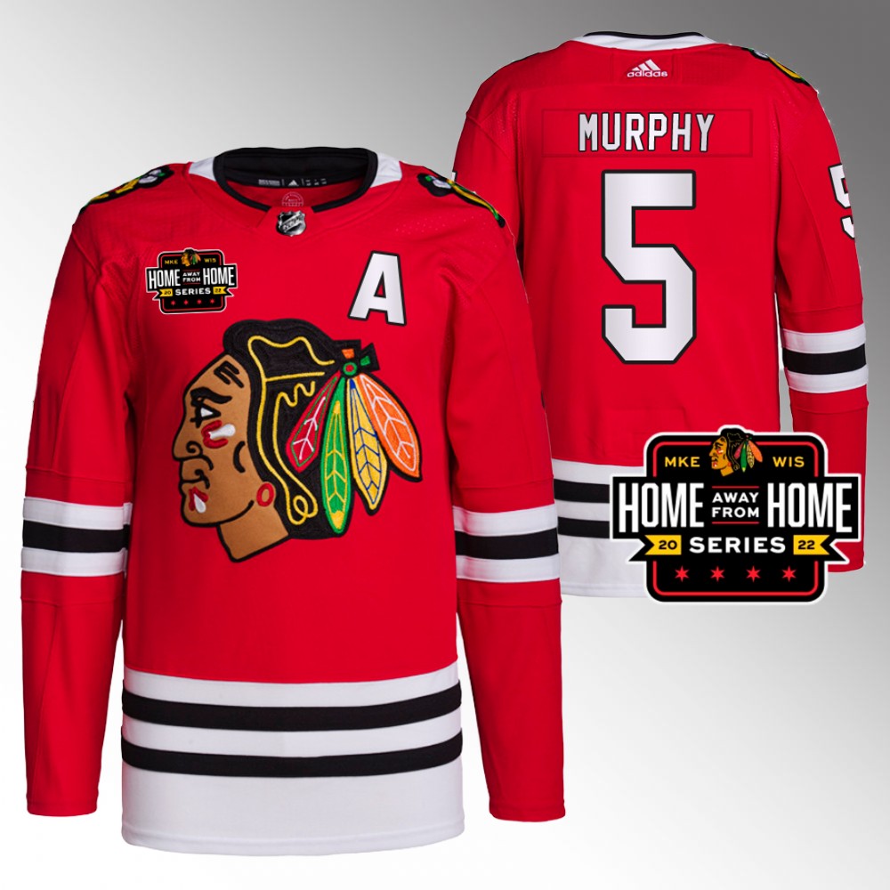 Connor Murphy Chicago Blackhawks Primegreen Red 2022 Milwaukee Home Away From Home Jersey