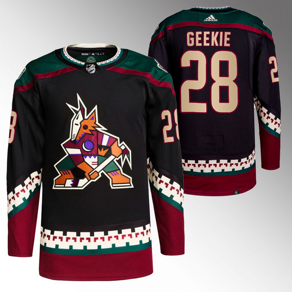 Conor Geekie Arizona Coyotes Black Primegreen Authentic Home Jersey
