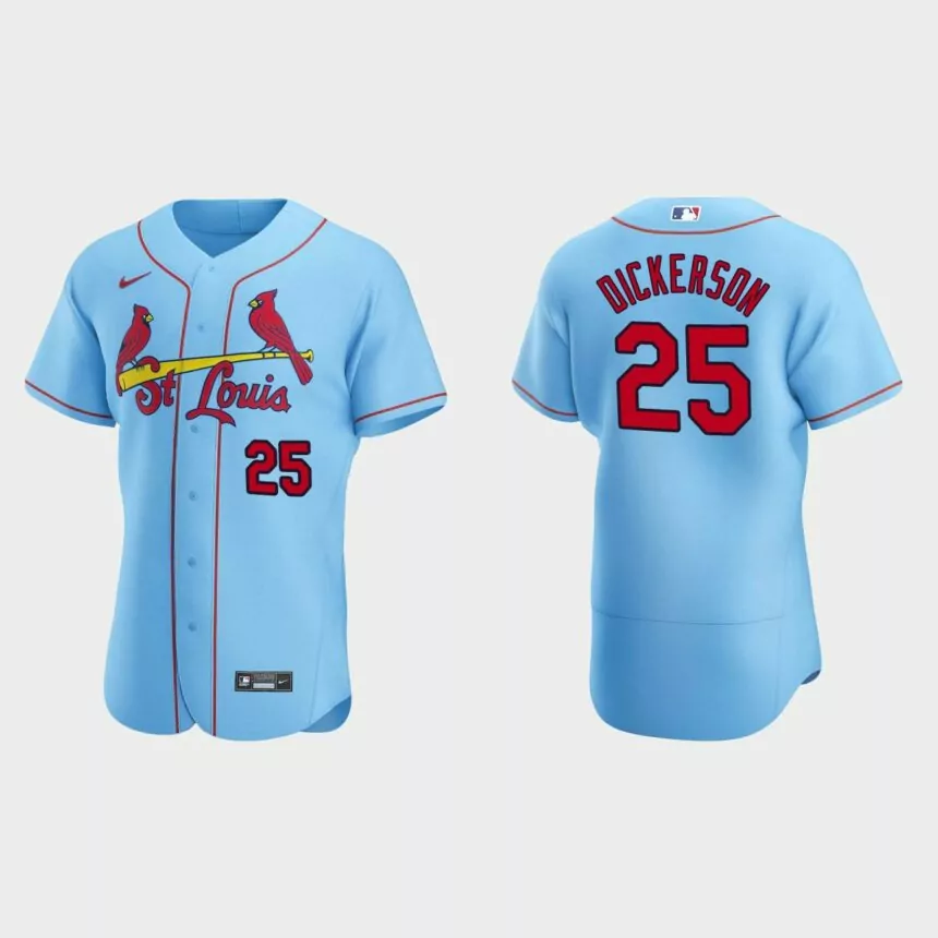 Corey Dickerson St. Louis Cardinals Authentic Alternate Jersey – Light Blue