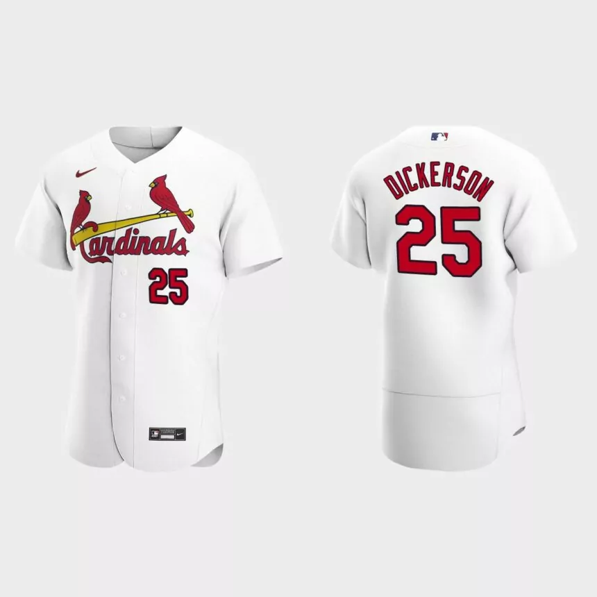 Corey Dickerson St. Louis Cardinals Authentic Home Jersey – White
