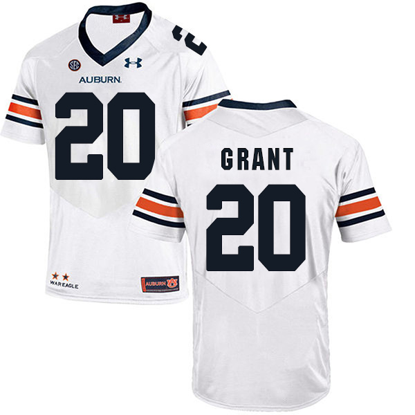 Corey Grant Auburn Tigers Men's Jersey - #20 NCAA White Stitched Authentic