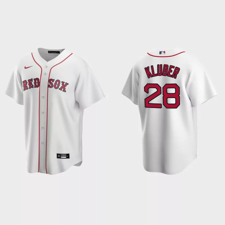 Corey Kluber Boston Red Sox Replica Home Jersey – White