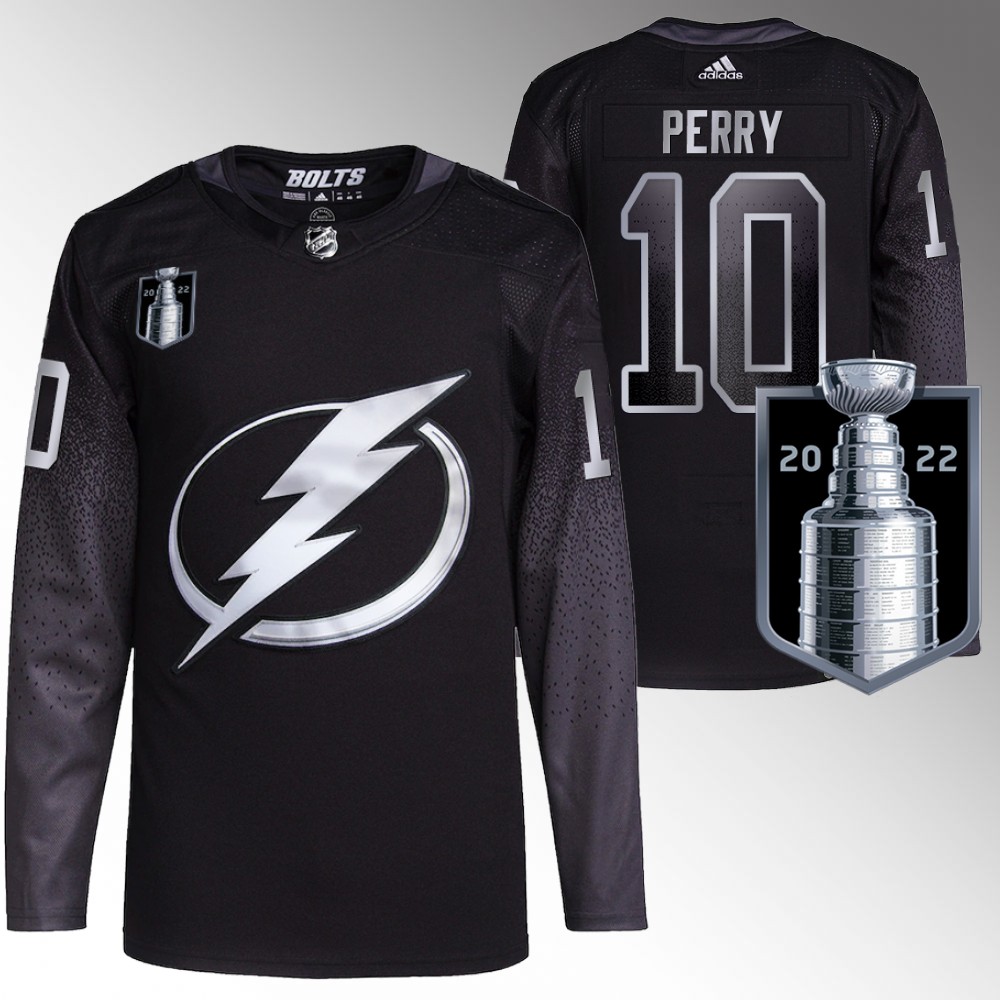 Corey Perry Tampa Bay Lightning Black 2022 Eastern Conference Champs Alternate Jersey