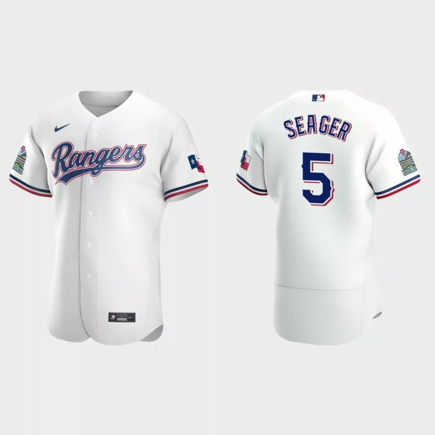 Corey Seager Texas Rangers Authentic Home Jersey – White