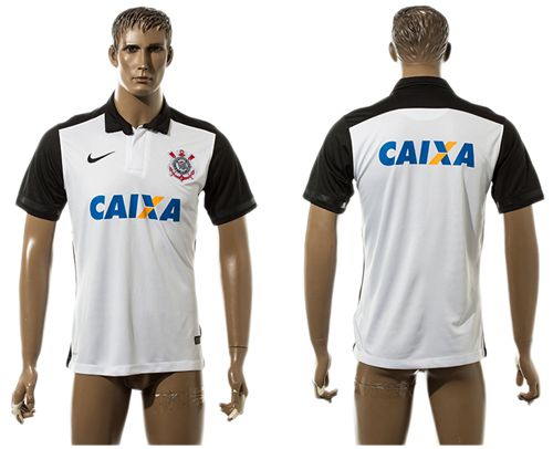 Corinthians Blank White Home Soccer Club Jersey
