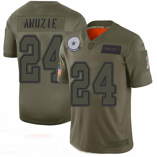 Cowboys #24 Chidobe Awuzie Camo Youth Stitched Football Limited 2019 Salute to Service Jersey