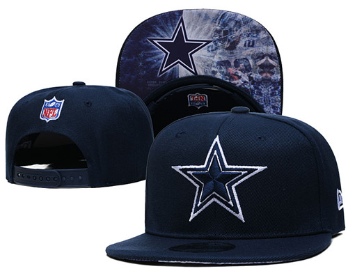 Cowboys Navy Snapback Hat - -TX