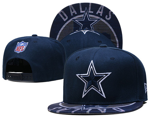 Cowboys Navy Snapback Hat --YD