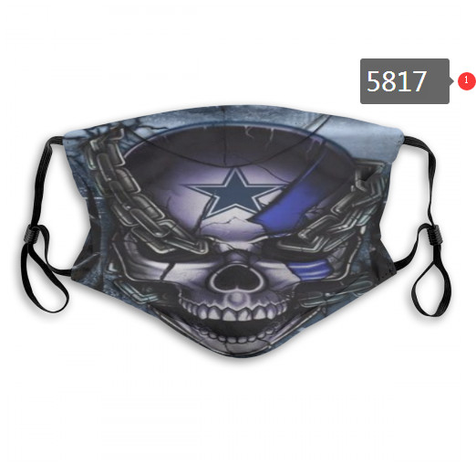 Cowboys Skull Mask with PM2.5 Filter Double Protection (7)