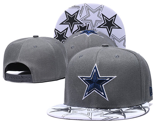 Cowboys Team Logo Gray Adjustable Hat GS