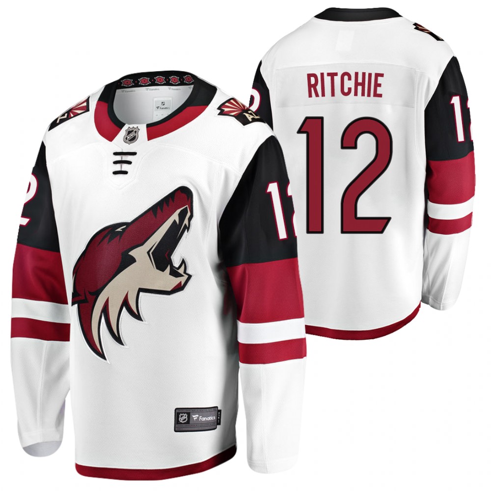 Coyotes #12 Nick Ritchie White 2022 Away Jersey