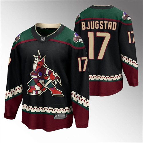 Coyotes #17 Nick Bjugstad Black 2022 Home Jersey