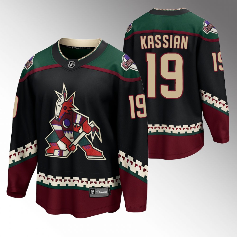 Coyotes #19 Zack Kassian Black 2022 Home Jersey