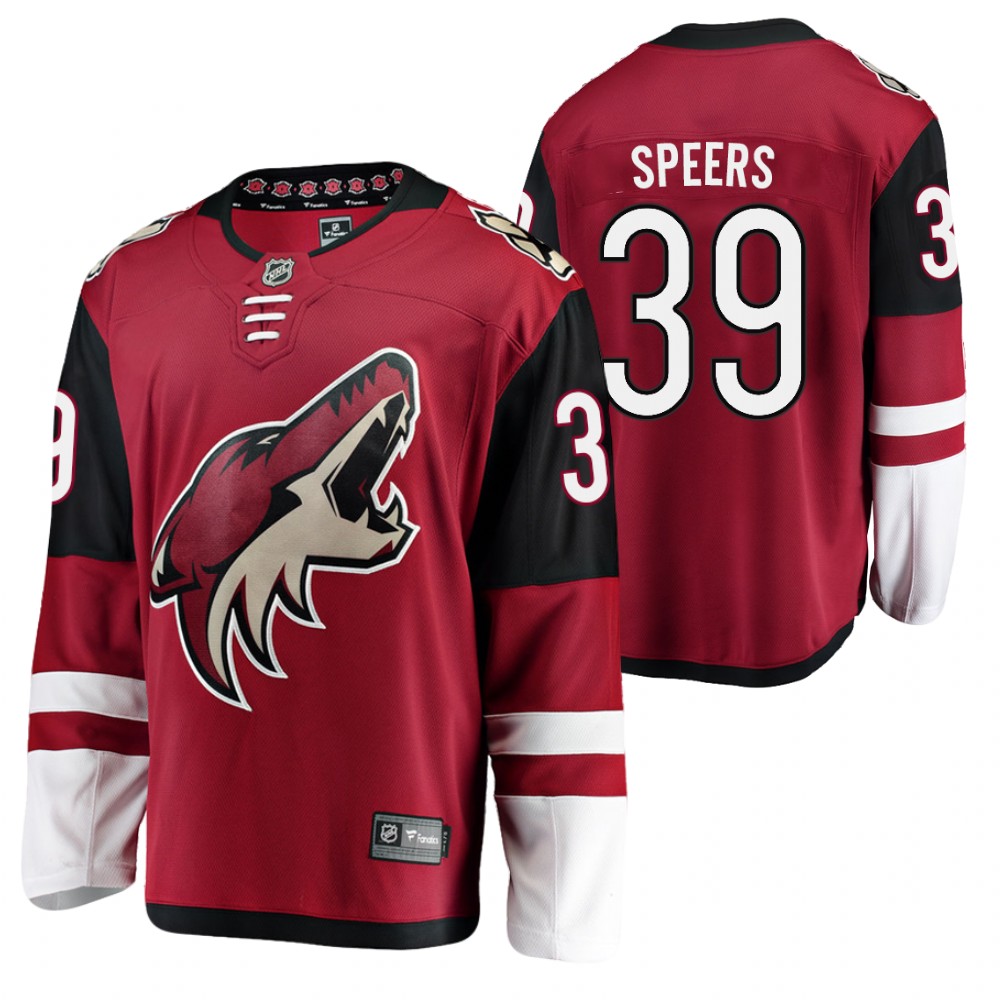 Coyotes #39 Blake Speers Red 2021-22 Home Jersey