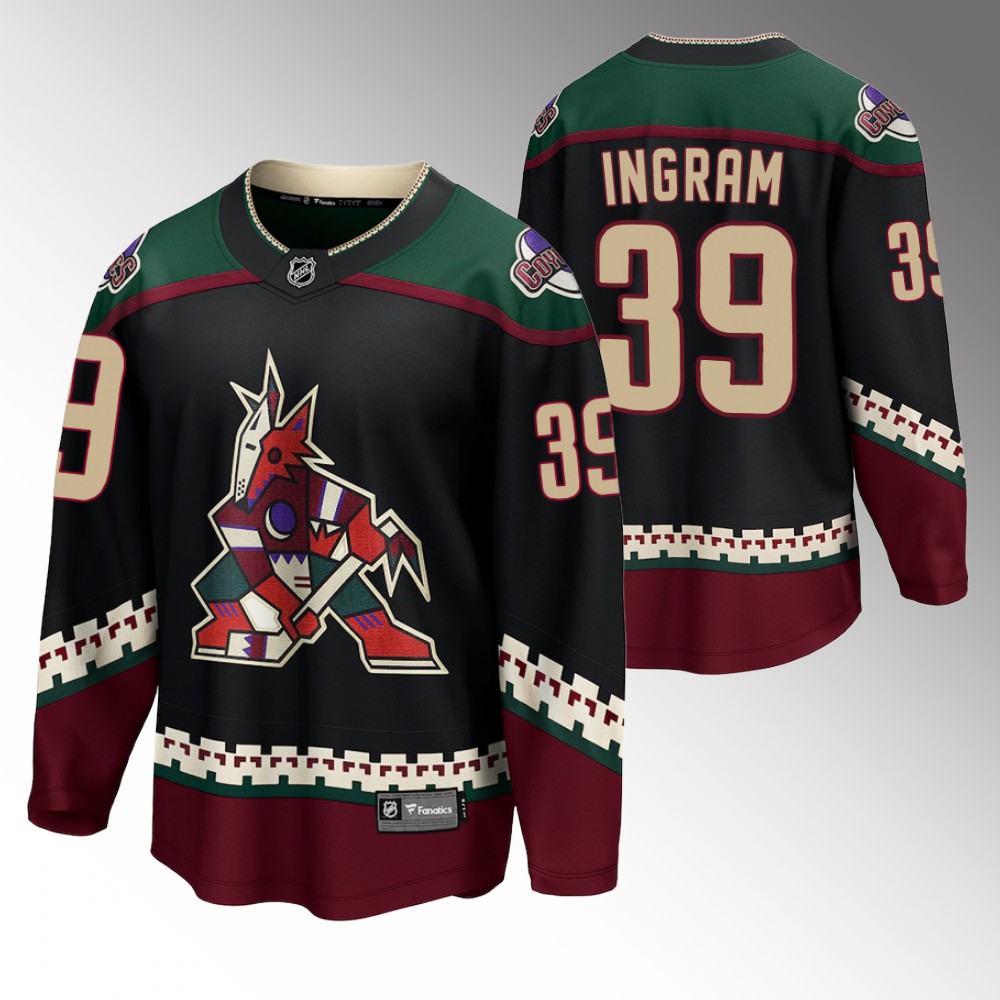 Coyotes #39 Connor Ingram Black Home Jersey