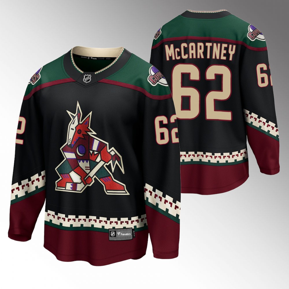 Coyotes #62 Ben McCartney Black 2022 Home Jersey