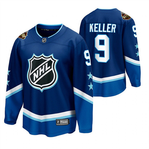 Coyotes #9 Clayton Keller Blue 2022 All-Star Jersey