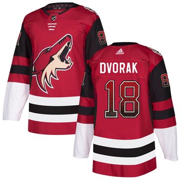 Coyotes 18 Christian Dvorak Red Drift Fashion Adidas Jersey