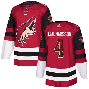 Coyotes 4 Niklas Hjalmarsson Red Drift Fashion Adidas Jersey