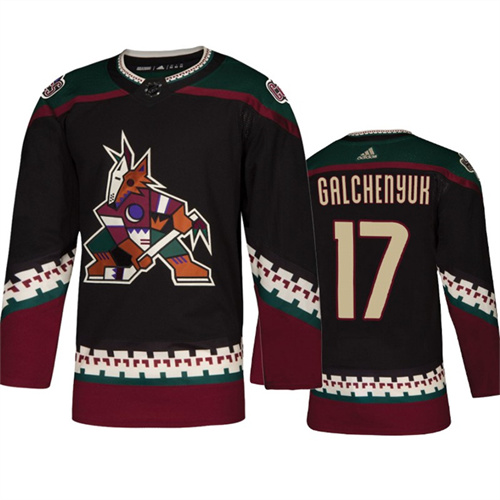 Coyotes Alex Galchenyuk Black Throwback Alternate Jersey