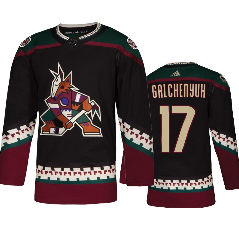 Coyotes Alex Galchenyuk Black Throwback Alternate Jersey