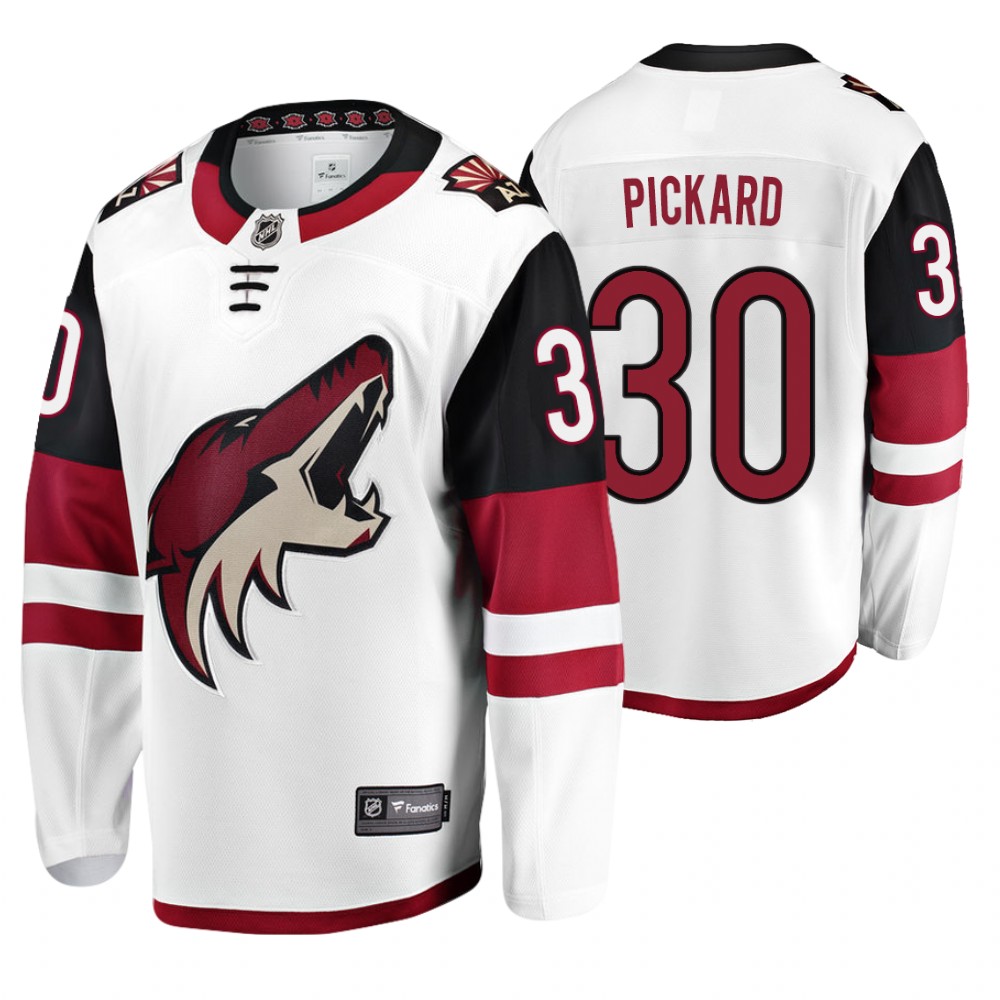 Coyotes Calvin Pickard White Fanatics Branded Away Breakaway Jersey