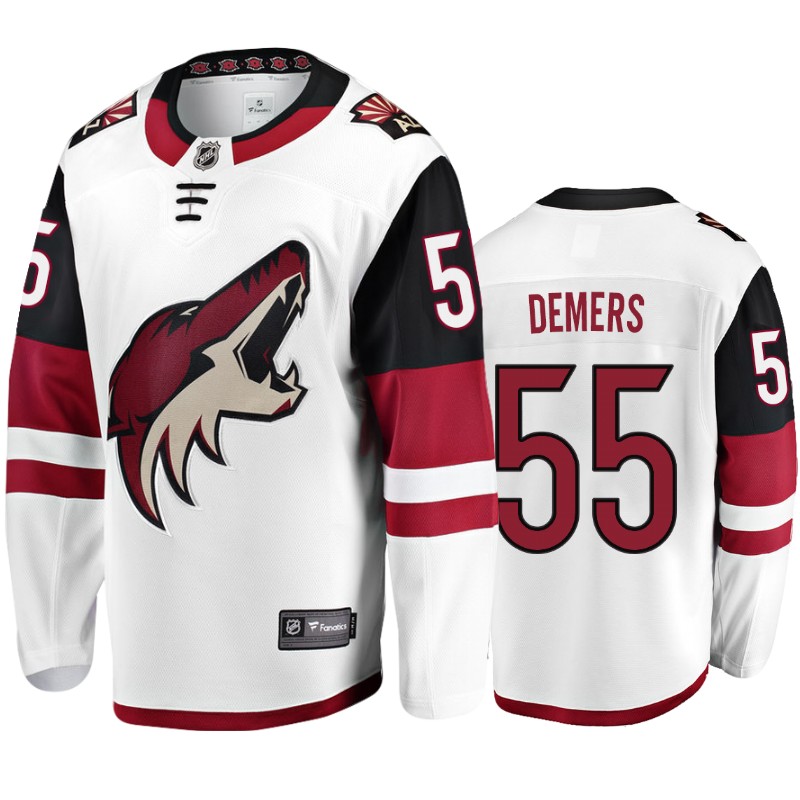 Coyotes Jason Demers White Breakaway Fanatics Branded Jersey