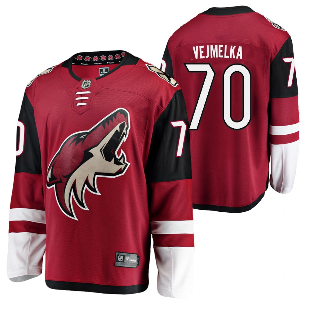 Coyotes Karel Vejmelka Jersey Home Red Player Men