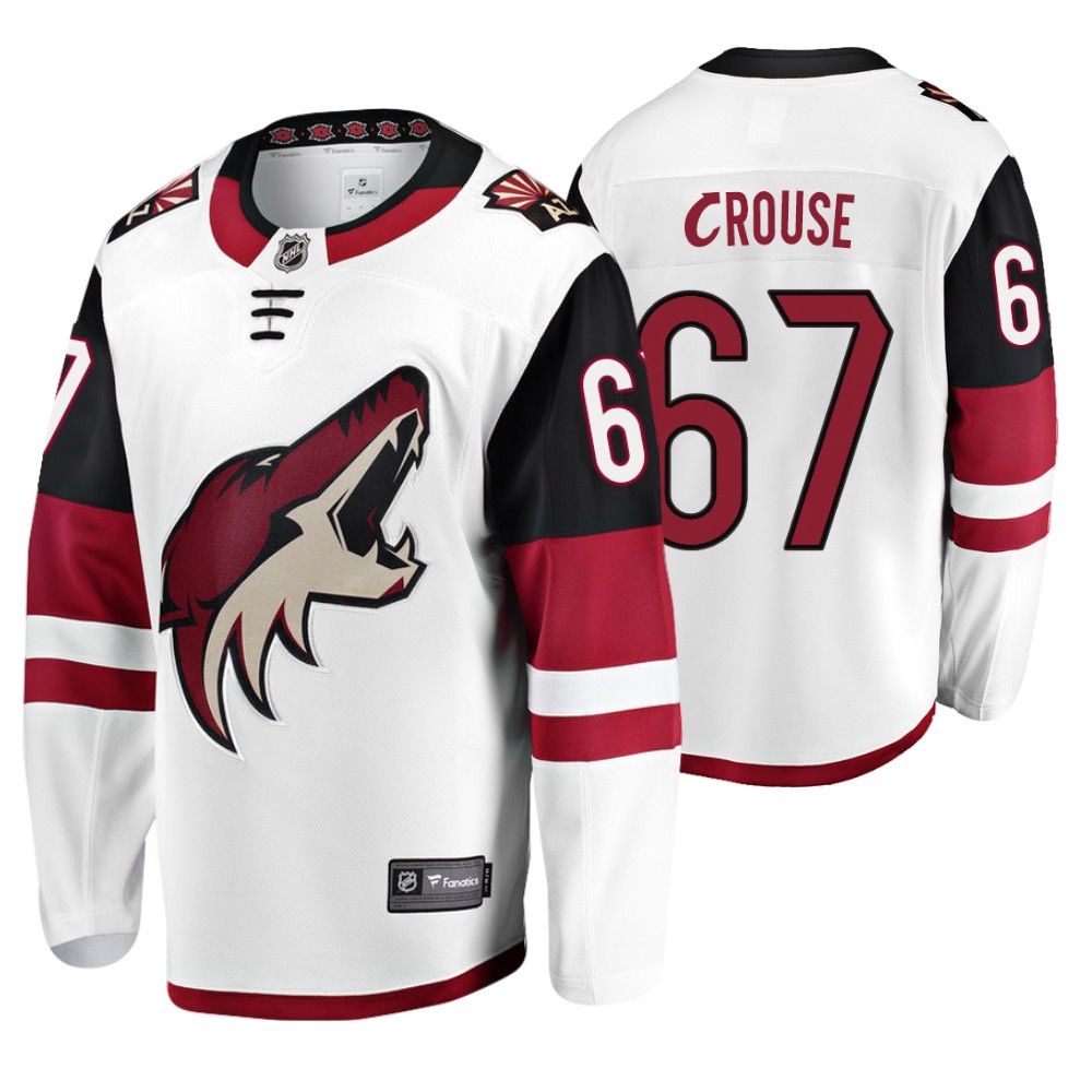 Coyotes Lawson Crouse White Fanatics Branded Away Breakaway Jersey