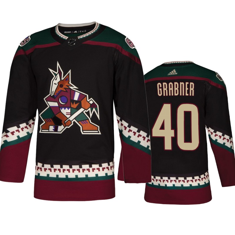 Coyotes Michael Grabner Black Throwback Alternate Jersey
