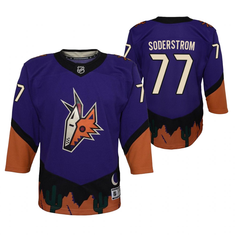 Coyotes Victor Soderstrom 2020-21 Reverse Retro Jersey Youth Replica