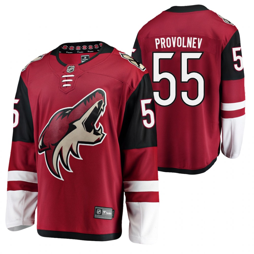 Coyotes Vladislav Provolnev Jersey Home Red Player Men