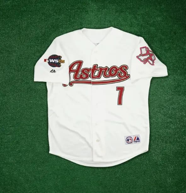 Craig Biggio 2005 Houston Astros World Series Men's Alternate White Jersey