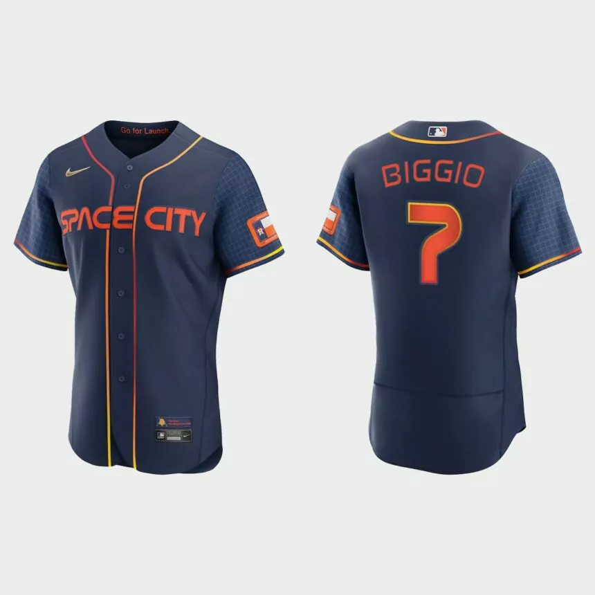 Craig Biggio Houston Astros 2022 City Connect Authentic Jersey – Navy