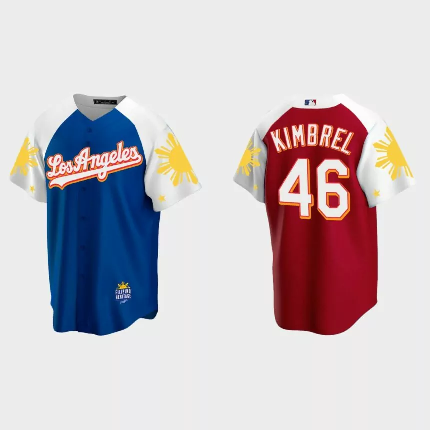 Craig Kimbrel Los Angeles Dodgers 2022 Filipino Heritage Night Jersey – Royal Red