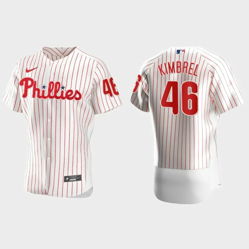 Craig Kimbrel Philadelphia Phillies Authentic Home Jersey – White