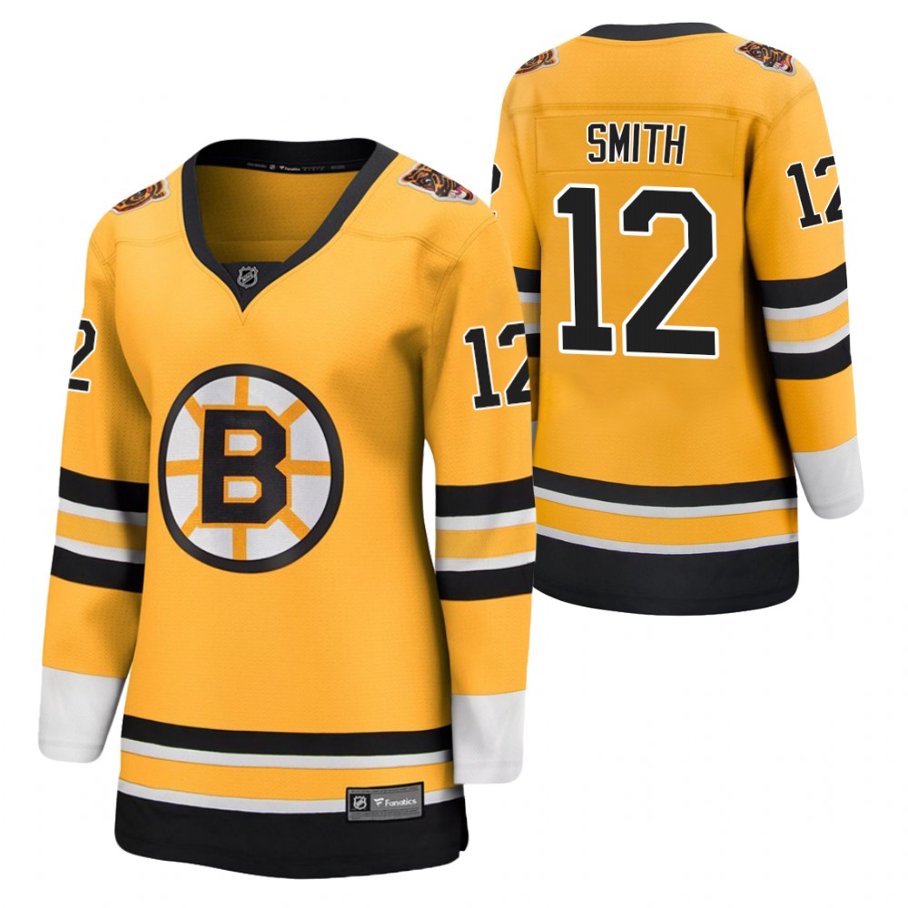 Craig Smith Boston Bruins 2021 Special Edition Gold Women Jersey