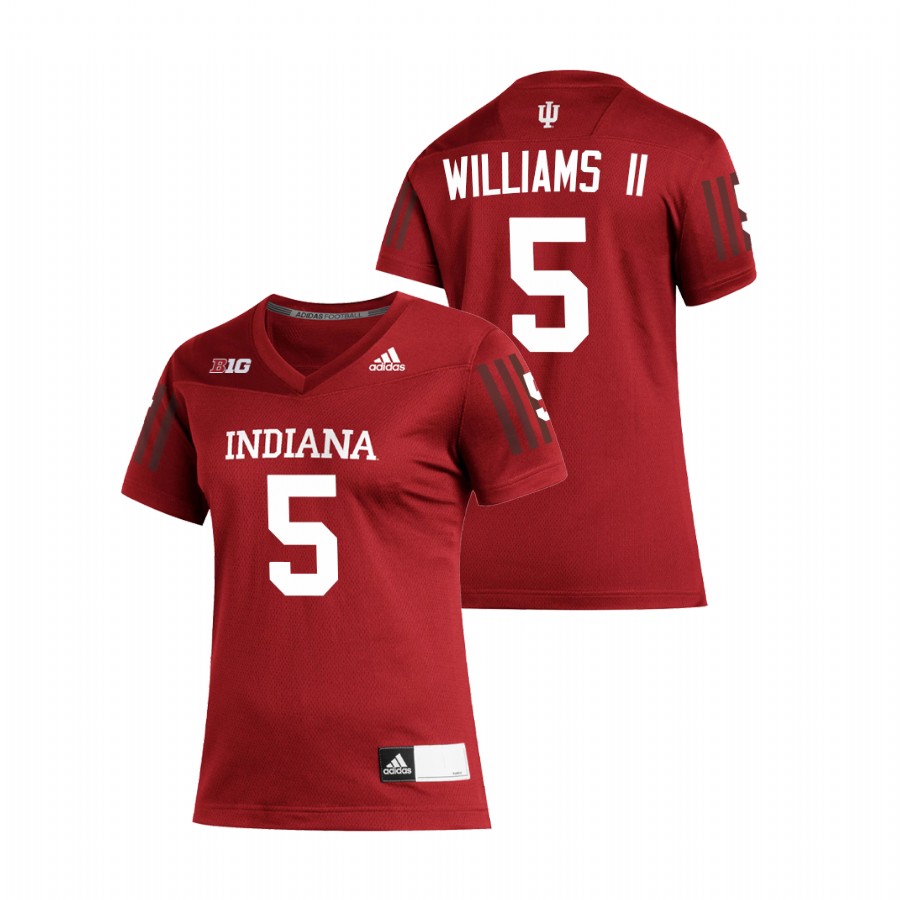Crimson Women's Indiana Hoosiers Dexter Williams II Replica Football Jersey