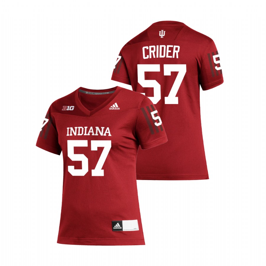 Crimson Women's Indiana Hoosiers Harry Crider Replica Football Jersey