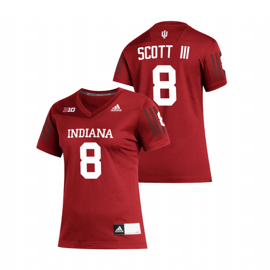 Crimson Women's Indiana Hoosiers Stevie Scott III Replica Football Jersey