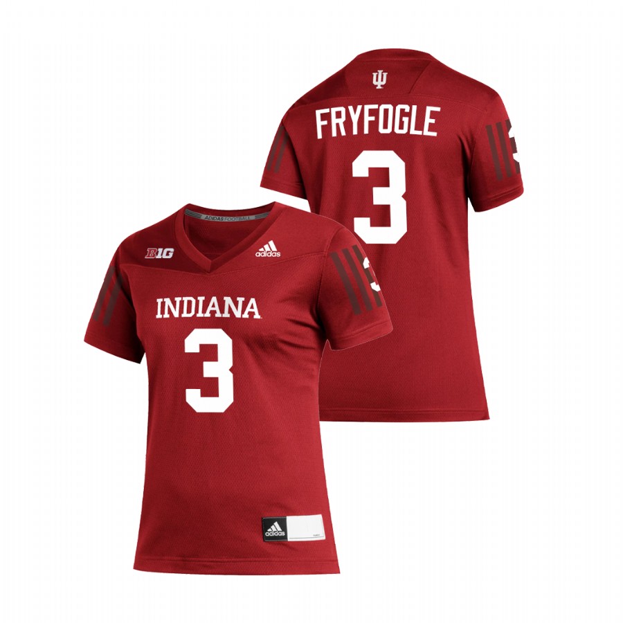 Crimson Women's Indiana Hoosiers Ty Fryfogle Replica Football Jersey