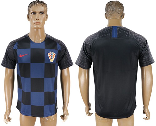 Croatia Blank Away Soccer Country Jersey