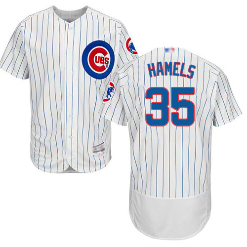 Cubs #35 Cole Hamels White Flexbase Authentic Collection Stitched Baseball Jersey