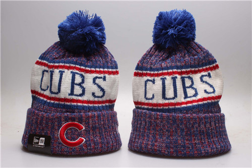Cubs Fresh Logo Royal Knit Hat YP