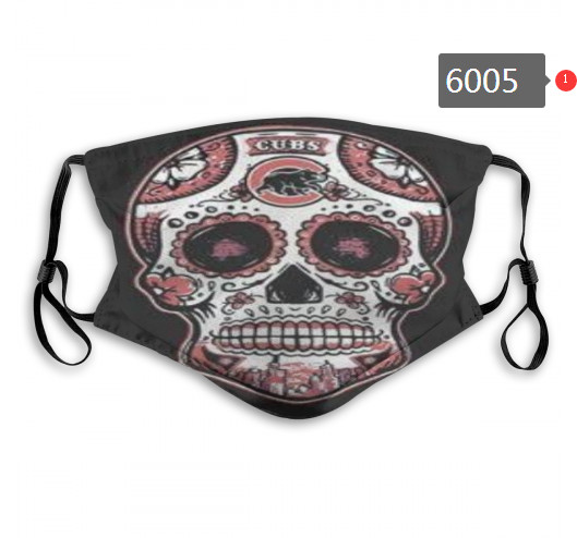 Cubs Skull Mask with PM2.5 Filter Double Protection  (1)