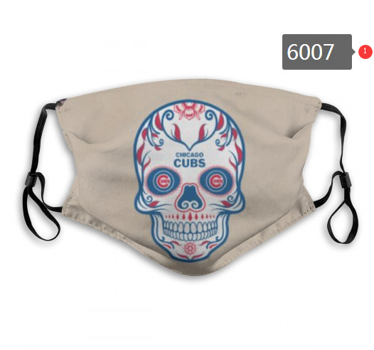Cubs Skull Mask with PM2.5 Filter Double Protection  (3)