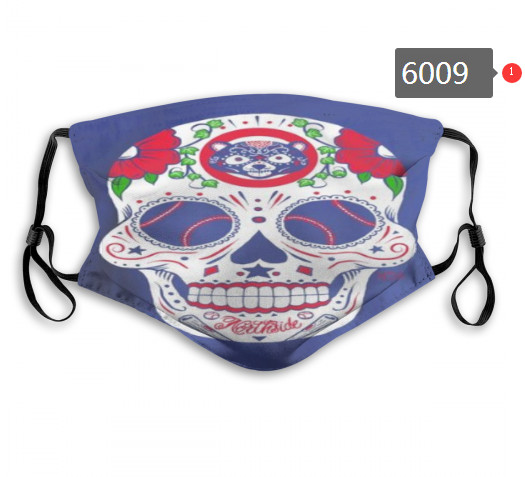 Cubs Skull Mask with PM2.5 Filter Double Protection  (5)