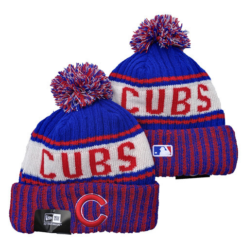 Cubs Team Logo Pom Knit Hat YD