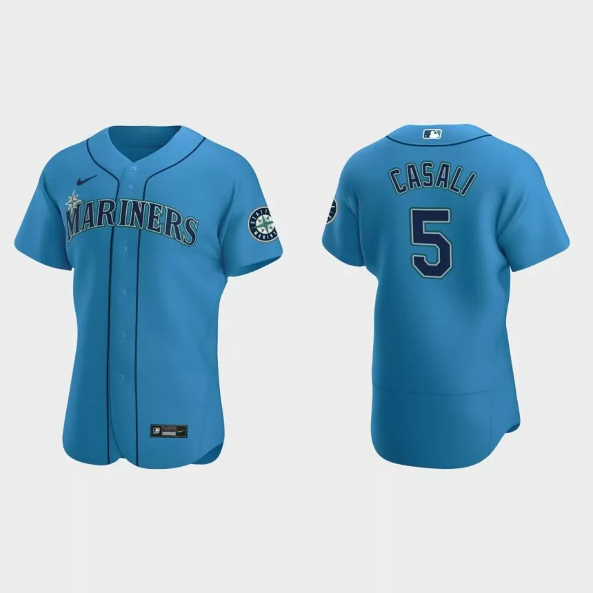 Curt Casali Seattle Mariners Authentic Alternate Jersey – Royal