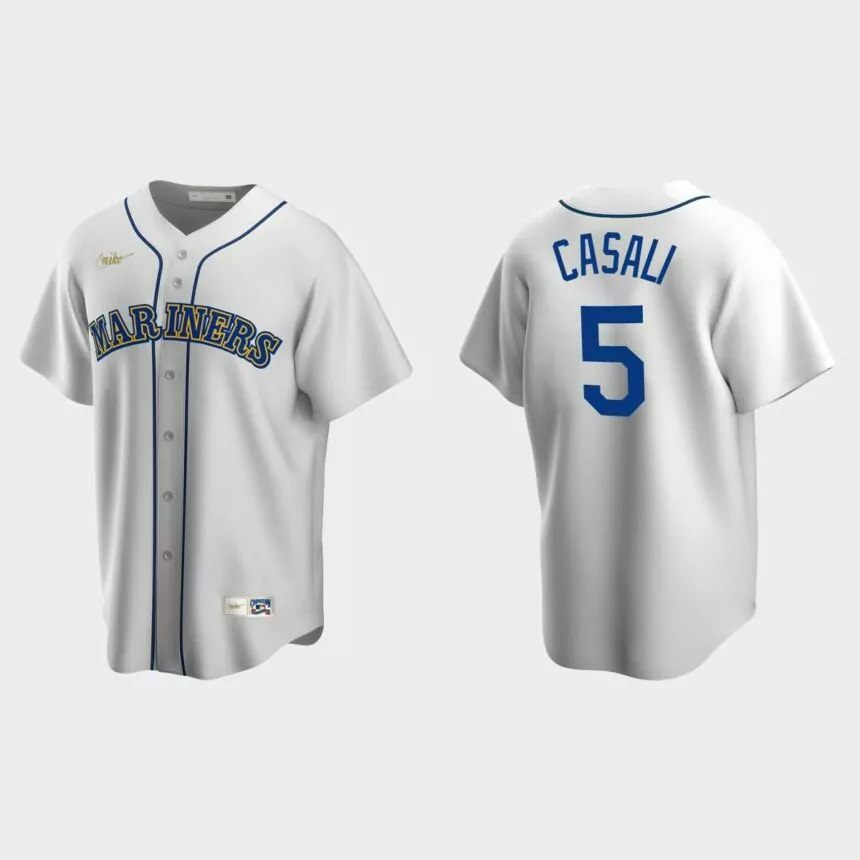 Curt Casali Seattle Mariners Cooperstown Collection Home Jersey – White